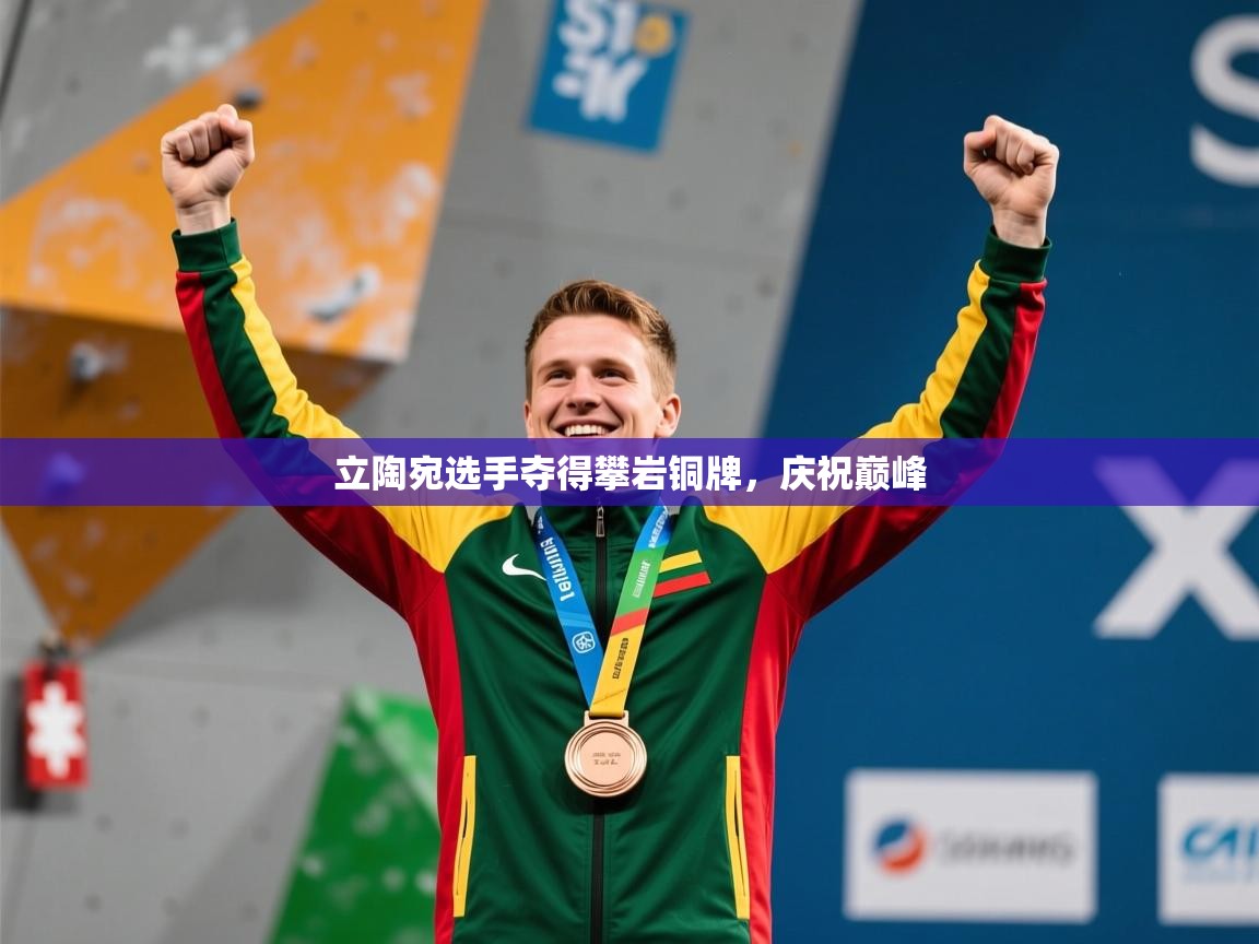 2026开云体育登入立陶宛选手夺得攀岩铜牌，庆祝巅峰